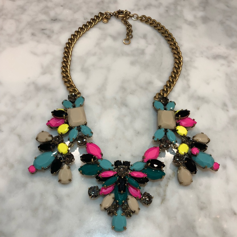 J. Crew multicolored statement necklace